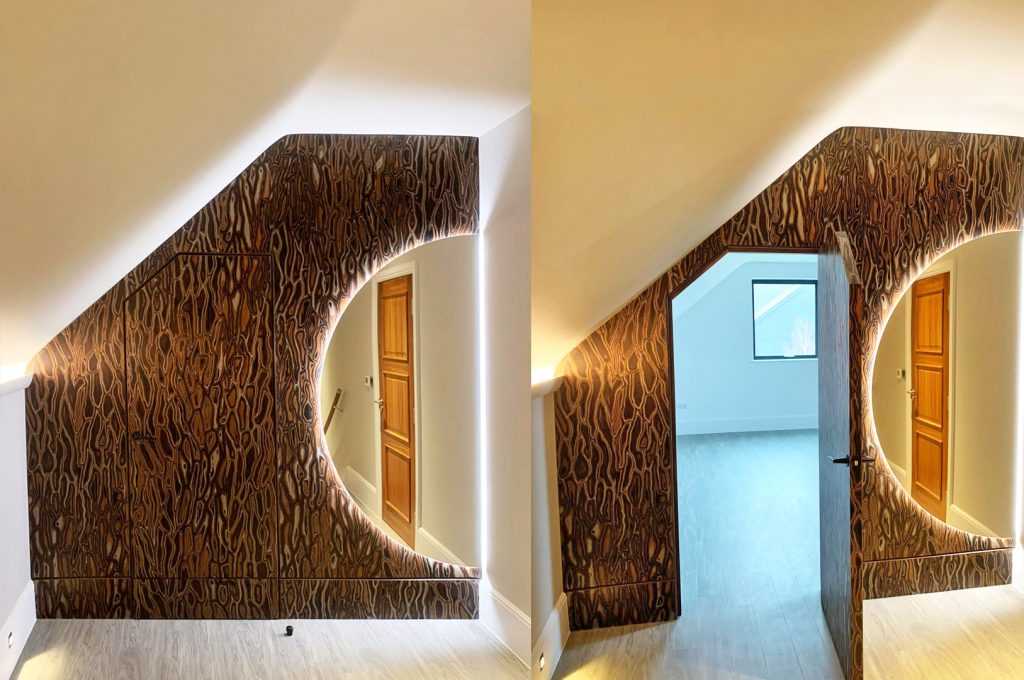 Spotty Veneer panelling